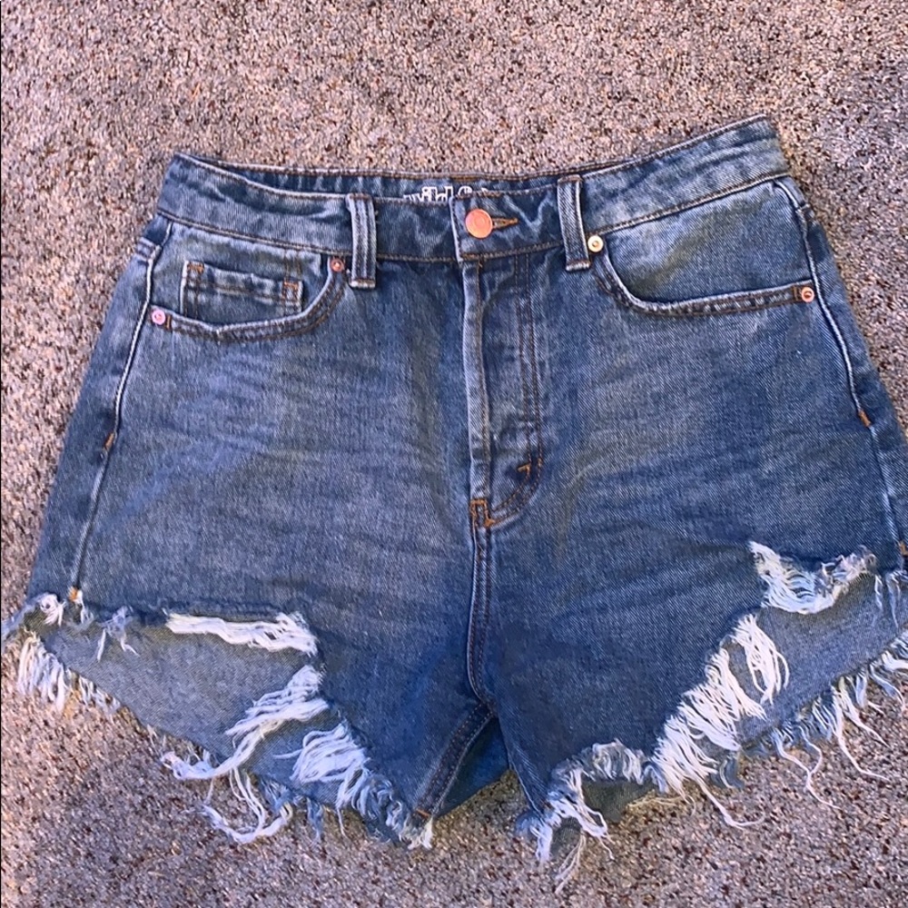 ripped jean shorts